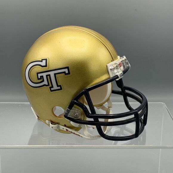 Vtg NCAA Mini Riddell GT Football Helmet Georgia Tech Yellow Jackets Bobby Dodd - Picture 5 of 15